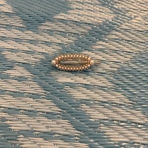 Hair clip pearl and gold